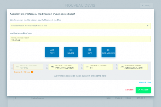 Module Objets Henrri Logiciel de facturation