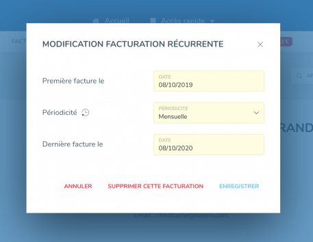 Factures récurrentes - Abonnements - Henrri