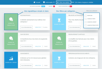 Bienvenue aux « Options » dans Henrri